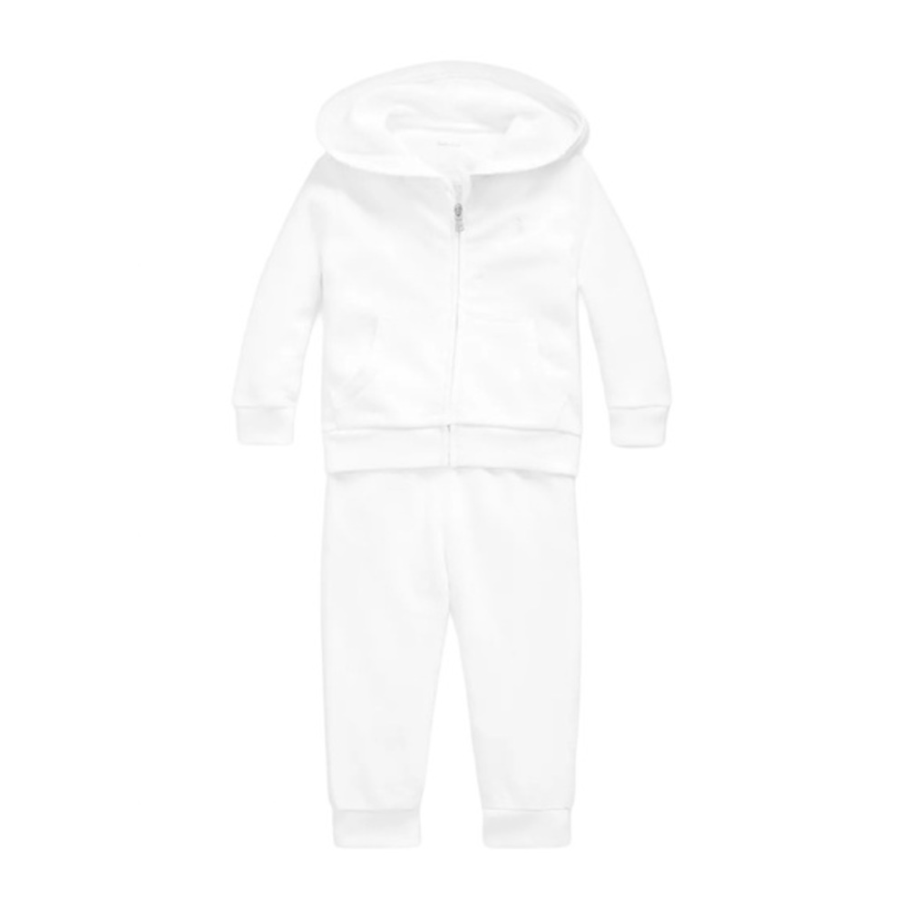 RALPH LAUREN BABY GIRL HOODIE AND JOGGER SET
